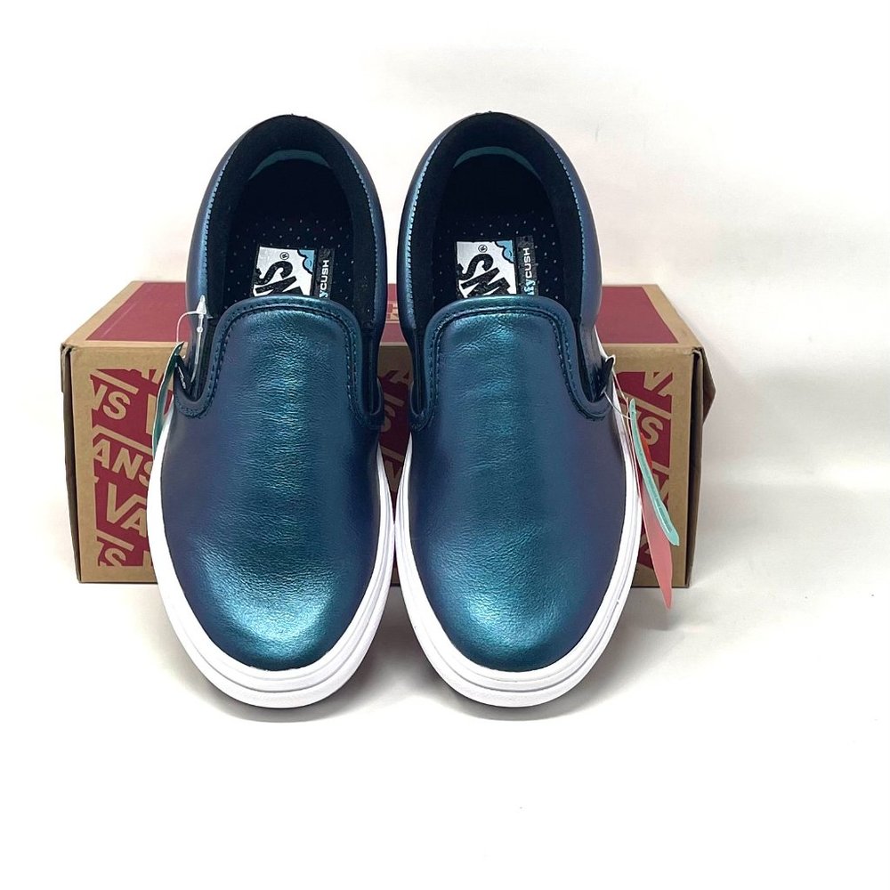 VANS Shoes Comfy Cush Mystic Night Sky Color Metal Touch Shoes Women VN0A3WMD8U5 - Picture 4 of 12